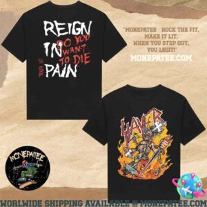 Slayer Merchandise Reign In Pain Tour 87 Merchandise Two Sides Unisex T-Shirt