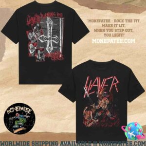 Slayer Merchandise Turning The Crooked Cross Merchandise Two Sides Unisex T-Shirt